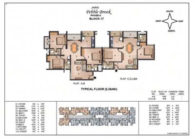 Project Image of 0.0 - 1033.0 Sq.ft 2 BHK Apartment for buy in Jain Pebble Brook