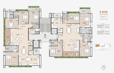 Project Image of 2159.46 - 2275.28 Sq.ft 4 BHK Apartment for buy in Shreepad Sunshine