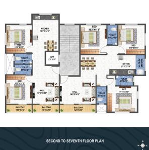 Project Image of 1035.0 - 1350.0 Sq.ft 2 BHK Apartment for buy in Shree Krishna Harmony