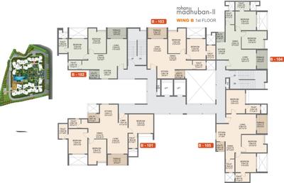 Project Image of 774.0 - 960.0 Sq.ft 2 BHK Apartment for buy in Rohan Madhuban II Wings A B C