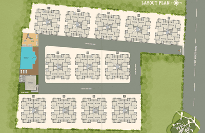 Project Image of 564.57 - 705.9 Sq.ft 2 BHK Apartment for buy in Shreenathji Akshar Green