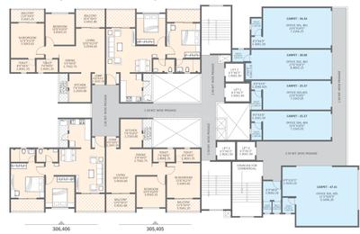 Project Image of 740.0 - 752.83 Sq.ft 2 BHK Apartment for buy in Nisarg Unicorn Nisarg Belrose C Building