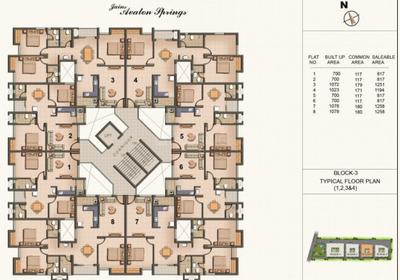 Project Image of 1223 Sq.ft 3 BHK Apartment / Flat for sale in Nandivaram-Guduvancheri for Rs. 6109000