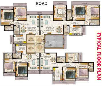 Project Image of 489.0 - 882.0 Sq.ft 2 BHK Apartment for buy in Geopreneur Ekta Appartment From 18th Floor To 22nd Floor