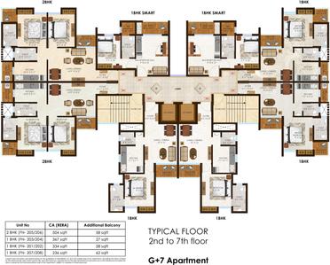Project Image of 236.0 - 625.0 Sq.ft 1 BHK Apartment for buy in Olympeo Riverside Phase 3