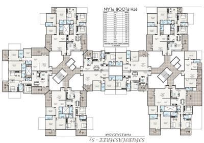 Project Image of 958.0 - 1172.0 Sq.ft 3 BHK Apartment for buy in Siddhivinayak S3 Lifestyle Building A To F