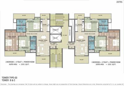 Project Image of 1150.0 - 2650.0 Sq.ft 2 BHK Apartment for buy in Express Astra