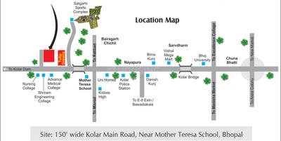 Project Image of 633 Sq.ft 2 BHK Apartment / Flat for sale in Kolar Road for Rs. 1400000