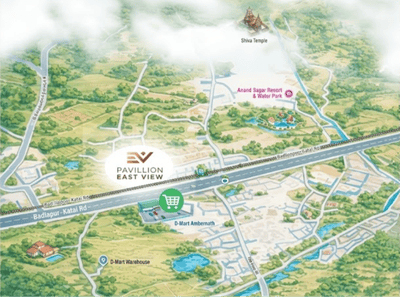 Project Image of 319.8 - 517.74 Sq.ft 1 BHK Apartment for buy in Pavilion Pavillion East View
