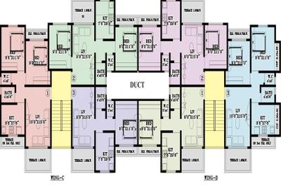Project Image of 733.56 - 988.67 Sq.ft 1 BHK Apartment for buy in Saket Harmony