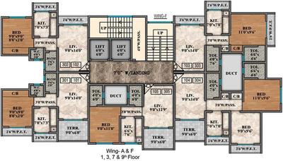 Project Image of 297.0 - 465.0 Sq.ft 1 BHK Apartment for buy in Mayfair Vishwaraja A B F And G