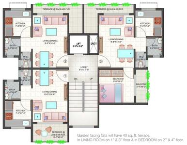 Project Image of 209.0 - 471.0 Sq.ft 1 BHK Apartment for buy in Rajnir Sunrise Residency A To M