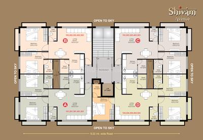 Project Image of 694.16 - 826.99 Sq.ft 2 BHK Apartment for buy in Shivam Avenue I