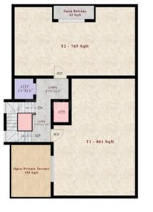 Project Image of 765.0 - 1065.0 Sq.ft 2 BHK Apartment for buy in AK Pink Tourmaline