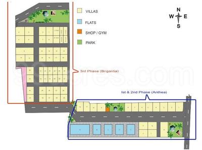 Project Image of 1092.0 - 1382.0 Sq.ft 2 BHK Apartment for buy in Springfield Riveria - Anthea Apartments