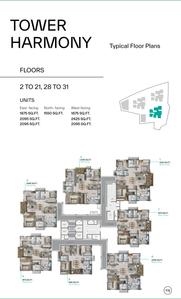 Project Image of 1550.0 - 2660.0 Sq.ft 3 BHK Apartment for buy in Levonor Egeira