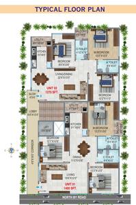 Project Image of 1275.0 - 1400.0 Sq.ft 3 BHK Apartment for buy in Pragathi Residency