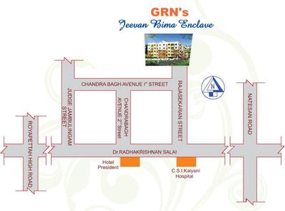 Project Image of 0.0 - 1502.0 Sq.ft 3 BHK Apartment for buy in GR Natarajan Jeevan Bima Enclave