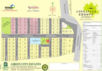 Project Image of 1620.0 - 2160.0 Sq.ft Residential Plot Plot for buy in Green City Aerospace County Avenue