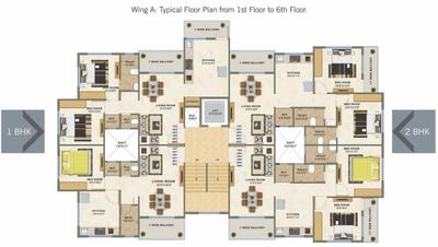 Project Image of 509.0 - 926.0 Sq.ft 1 BHK Apartment for buy in Skylark Sapphire
