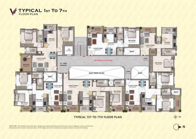 Project Image of 732.0 - 1160.0 Sq.ft 1 BHK Apartment for buy in Vishruth A