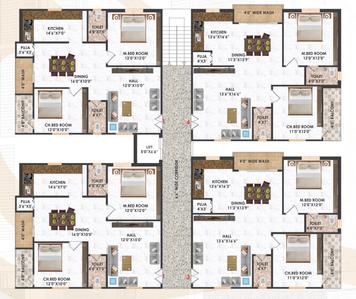 Project Image of 1220.0 - 1540.0 Sq.ft 2 BHK Apartment for buy in Bommarillu Brindavan