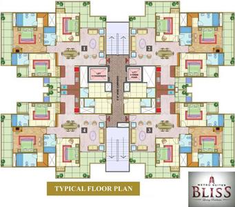 Project Image of 0.0 - 1855.0 Sq.ft 3 BHK Apartment for buy in Nandini Metro Suites Bliss