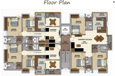 Project Image of 956.0 - 1323.0 Sq.ft 2 BHK Apartment for buy in Trisquare Felicity