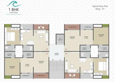 Project Image of 462.2 - 607.73 Sq.ft 1 BHK Apartment for buy in Ocean Avenue