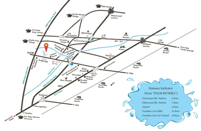 Project Image of 579.96 - 1042.05 Sq.ft 2 BHK Apartment for buy in Amarprakash Palm Riviera Phase 3