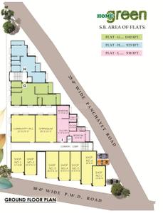 Project Image of 668.0 - 1226.0 Sq.ft 2 BHK Apartment for buy in WB Estate Home Green