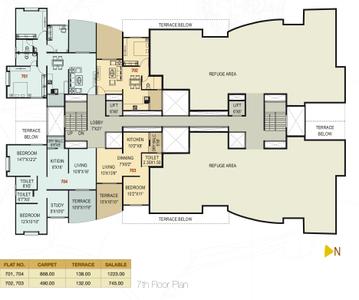 Project Image of 490.0 - 1268.0 Sq.ft 1 BHK Apartment for buy in Shah Prestige Gold