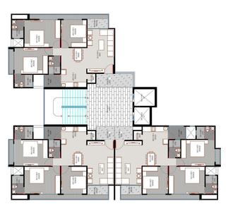 Project Image of 851.32 - 891.36 Sq.ft 3 BHK Apartment for buy in Vivaan Oliver