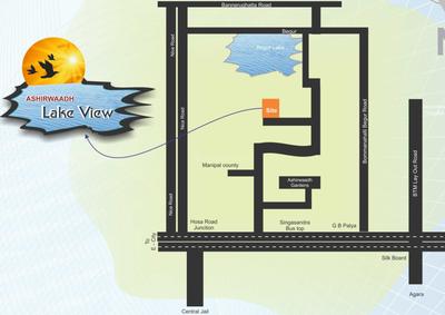 Project Image of 920.0 - 1110.0 Sq.ft 2 BHK Apartment for buy in Ashirwaadh Lake View
