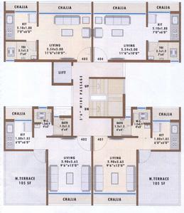 Project Image of 0.0 - 253.0 Sq.ft 1 BHK Apartment for buy in Mangalmurti Residency