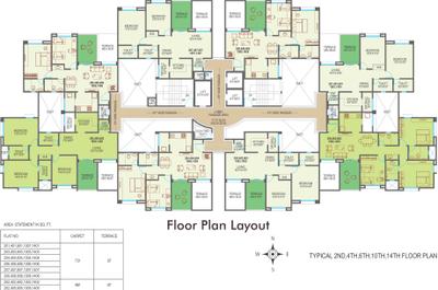 Project Image of 1075.0 - 1400.0 Sq.ft 2 BHK Apartment for buy in Mont Vert One