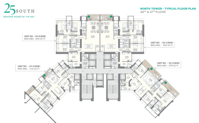 Project Image of 1464.22 - 7250.0 Sq.ft 3 BHK Apartment for buy in 25 South
