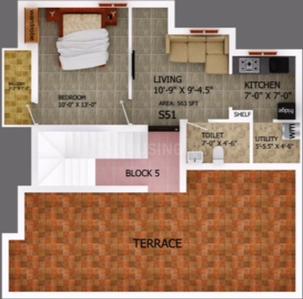 Project Image of 436.0 - 1392.0 Sq.ft 1 BHK Apartment for buy in Alapana Panchatara