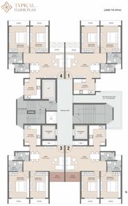 Project Image of 640.24 - 645.3 Sq.ft 2 BHK Apartment for buy in Satyam Sicilia