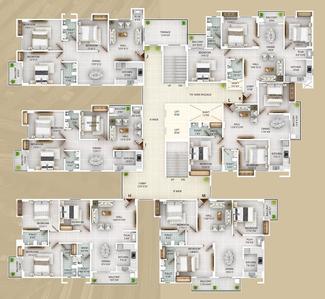 Project Image of 1073.0 - 1179.0 Sq.ft 3 BHK Apartment for buy in Global Aashiyana