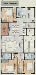 Akshaya Sai Subramanya Sai Subramanya Cluster Plan from 1st to 4th Floor 1