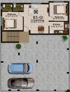 Project Image of 745.0 - 915.0 Sq.ft 2 BHK Apartment for buy in Golden Shri Vaaru