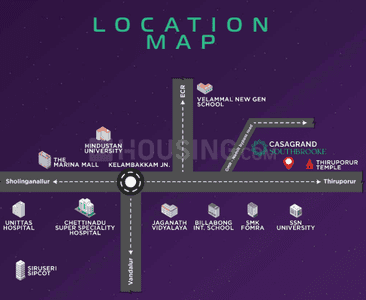 Project Image of 1332.0 - 1337.0 Sq.ft 3 BHK Apartment for buy in Casagrand Southbrooke 2