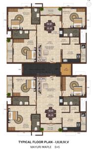 India Mayuri Maple Mayuri Maple Typical Cluster Plan 1