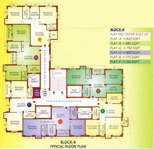Project Image of 702.0 - 1050.0 Sq.ft 2 BHK Apartment for buy in Rajlakshmi Krishna Kunja