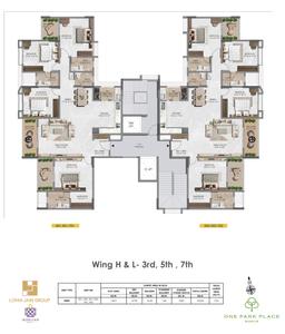 Project Image of 861.0 - 1850.0 Sq.ft 2 BHK Apartment for buy in One Park Place PH I