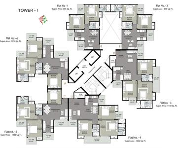 Project Image of 895.0 - 1650.0 Sq.ft 2 BHK Apartment for buy in Sethi Max Royal