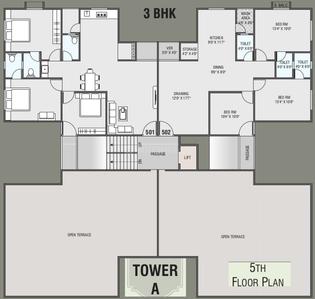Project Image of 0.0 - 730.0 Sq.ft 2 BHK Apartment for buy in Satyam Shree Kunj Residency