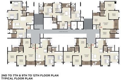 Project Image of 611.71 - 825.48 Sq.ft 2 BHK Apartment for buy in Rajshree Skyone
