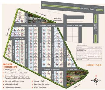 Project Image of 1647.0 - 2700.0 Sq.ft Residential Plot Plot for buy in Sri Vasavi Diamond Pharma City